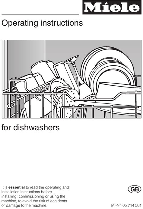 Welcome to <b>Miele</b> – Immer Besser. . Miele dishwasher manual